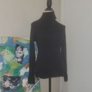 DKNY Black Women's Turtleneck Sweater